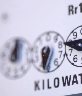 electric meter outside a home