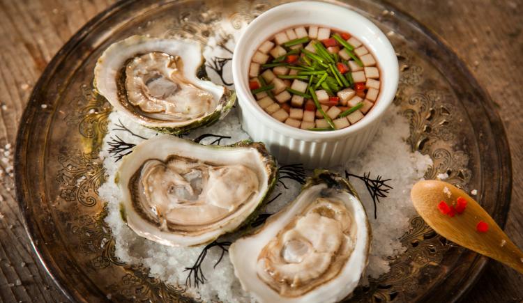 oysters and soup