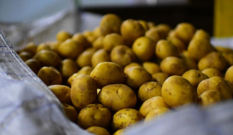 image of potatoes in a potato bag