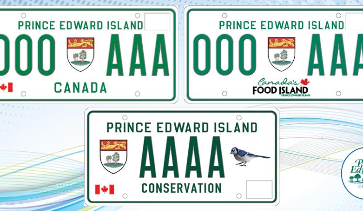 Graphic of a PEI license plate 